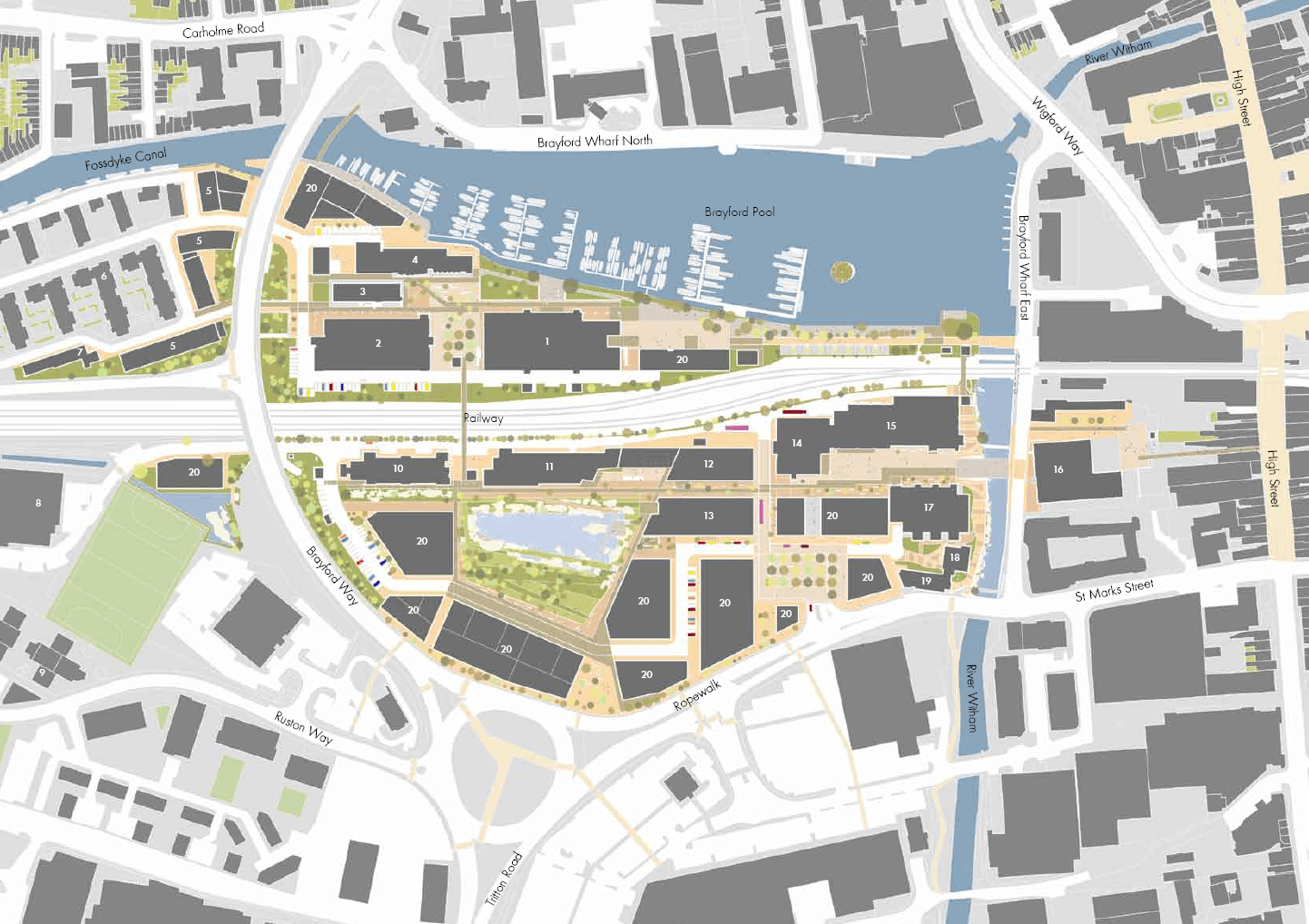 Brayford Pool Campus Masterplan | Learning Landscapes